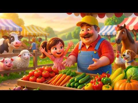 Old MacDonald Had a Farm | Market Day Story & Song | Learning Farm Life for Kids