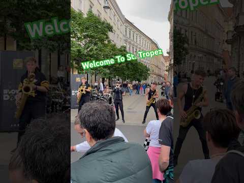 Welcome To St. Tropez #shorts #blowingdoozy #saxophone #trumpet #drums