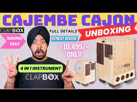 CLAPBOX CAJEMBE CAJON | 4 in 1 Instrument | UNBOXING 📦 & Sound Test Review 🔈 @clapbox.experience