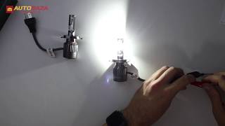 MICHI MI LED H4 Hi/Low 5500K 12-24V 2 шт. - відео 2