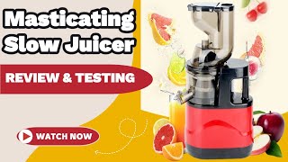 Best Masticating Slow Juicer Machine for Fruits and Vegetables Unboxing and Review
