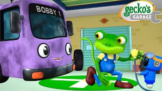 The Wheels on the Electric Bus! ⚡🚌 | Gecko's Garage 🚚 | Cartoons For Kids | Toddler Fun Learning