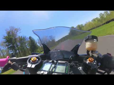 Yamaha R3 toying with 1000cc bikes @ NYST.  May 11th, session 5, inter group