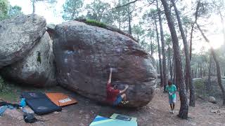 Video thumbnail de Zambomba, 6b. Albarracín