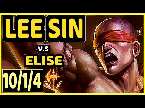NJI (LEE SIN) vs ELISE - 10/1/4 KDA JUNGLE GAMEPLAY - EUW Ranked GRANDMASTER