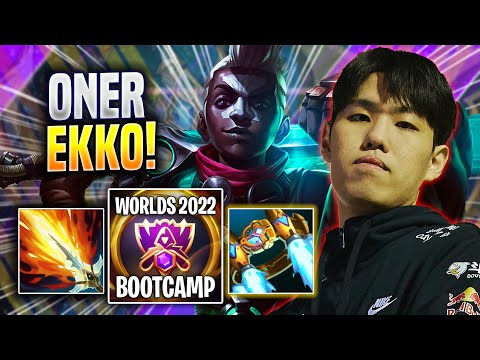 ONER IS A MONSTER WITH EKKO! - T1 Oner Plays Ekko JUNGLE vs Sejuani! | Bootcamp 2022