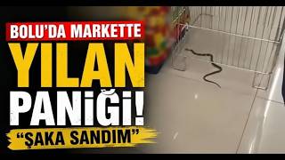 Boluda Markette Yılan Paniği Şaka Sandım