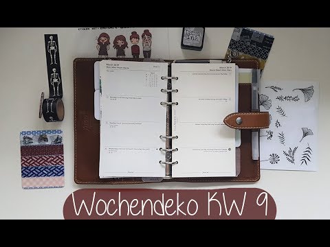 Filofax Wochendeko KW 9