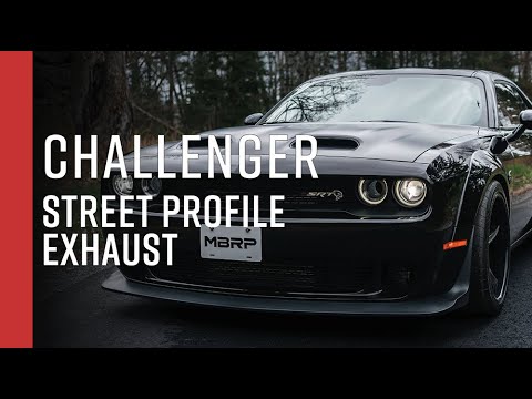 DODGE CHALLENGER // MBRP 3" Cat-Back, Quad Rear Exit, Street Profile Exhaust Overview