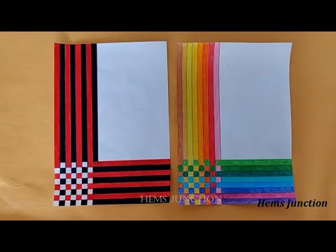 Checks Front Page Designs for School Project File |Rainbow Checks Design | Red & Black Checks Design Video