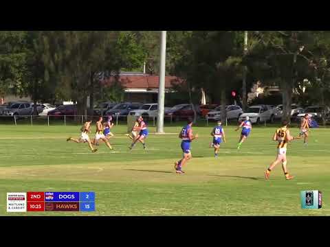 2018 BDAFL Mens - Round 3 - Warners Bay Bulldogs v Cardiff Hawks