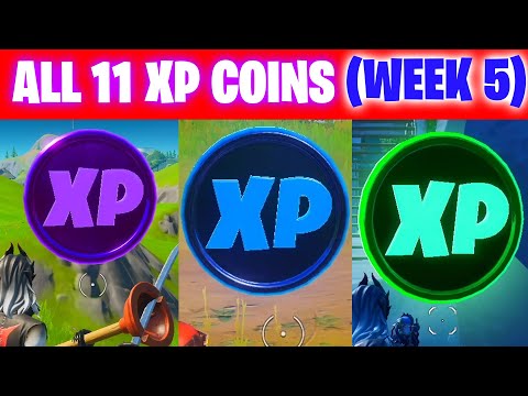 All XP COINS LOCATIONS IN FORTNITE SEASON 3 Chapter 2 (WEEK 5)