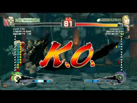 Ryokuson111 [Cody] vs Cuchi Frito [Balrog] SSF4 AE Ranked Match Xbox HD