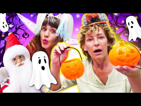 Nicole und die Fee. Halloween Party bei Nicole. Lustiges Video für Kinder