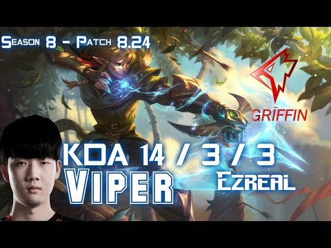 GRF Viper EZREAL vs KAI'SA ADC - Patch 8.24 KR Ranked