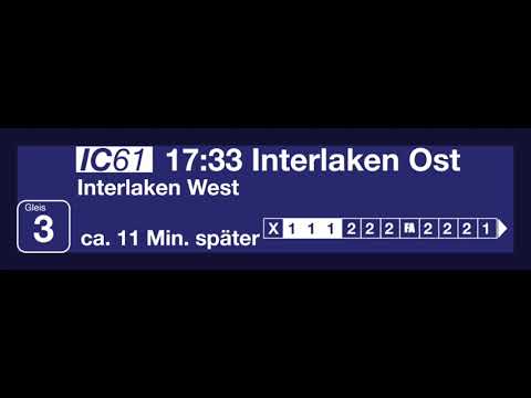 BLS/SBB Ansage - Spiez, Einfahrt IC61 nach Interlaken