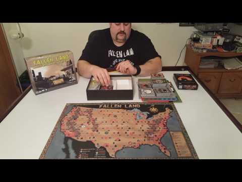 Fallen Land: A Post-Apocalyptic Board Game Prototype Unboxing