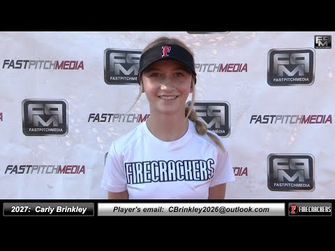 2027 Carly Brinkley 4.0 GPA - Outfielder Lefty Slapper - Softball Skills Video - Firecrackers EP