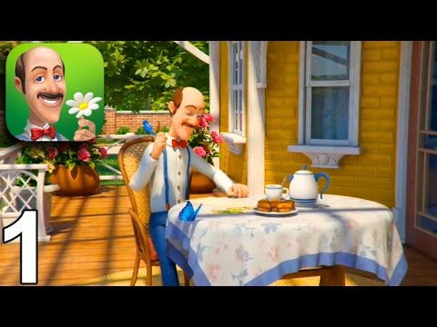 GARDENSCAPES NEW ACRES Walkthrough Gameplay Part 1 - Day 1 (iOS Android)