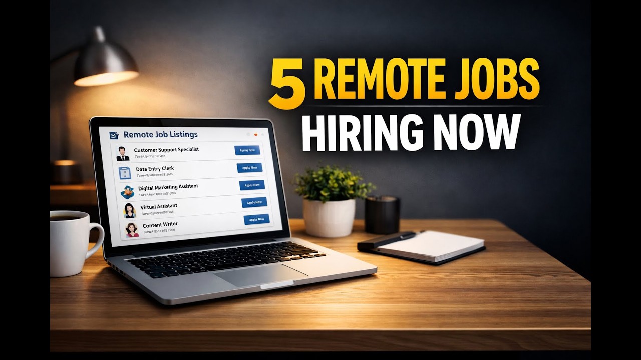 5 Remote Jobs Hiring This Week (March 2026)
