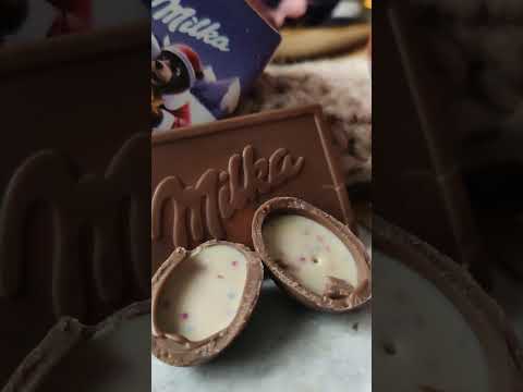 milka milk chocolate easter eggs #candy #chocolate #food #milka #asmr