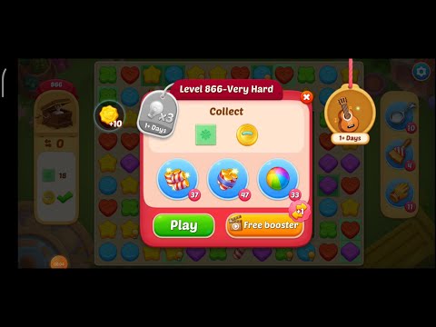 Matchington Mansion Level 866 Very Hard - My No Booster Level / iOS/Android