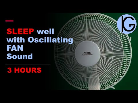 Som de Ventilador para dormir e relaxar (3 horas) --- Oscillating Fan