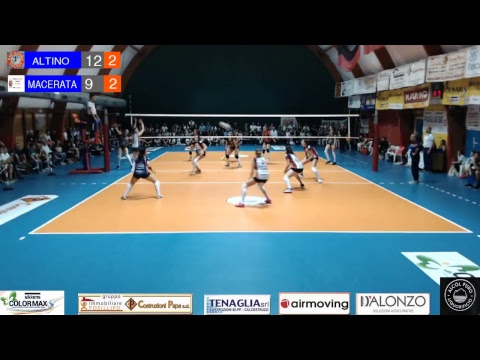 Altino Volley ColorMax Sikkens - Roana CBF HR Macerata LIVE STREAMING Play-Off A2 g1 3-2 13-05-2018