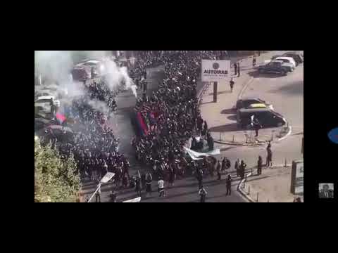 Peluza Sud Steaua in drum spre Stadio🔴🔵