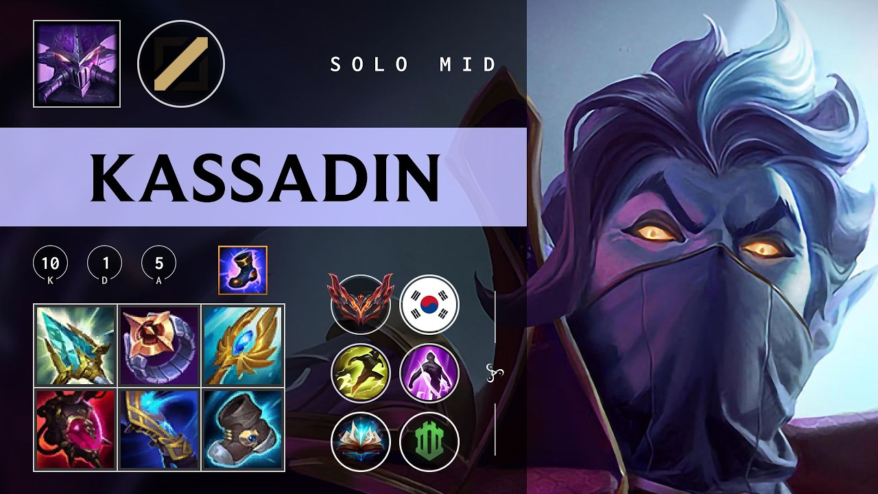 Kassadin Mid vs Ahri - KR Grandmaster Patch 26.06