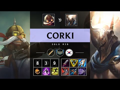 Corki Mid vs Pantheon - KR Challenger Patch 25.19