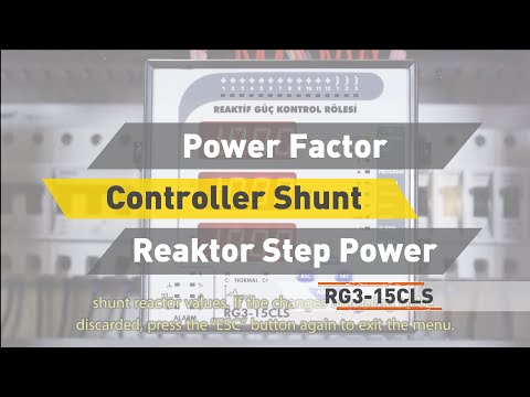 RG3-15 CLS Power Factor Controller Shunt Reaktor Step Power