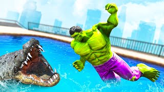 GTA 5 Hulk Funny/Crazy Ragdolls (Euphoria Physics) #3