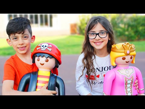 Jason and friends play with princess doll and want toys stories