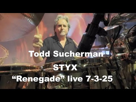 Todd Sucherman- STYX- "Renegade" full performance 2 cam Moline, IL 7-3-25