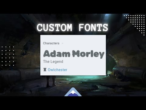 Adding custom fonts