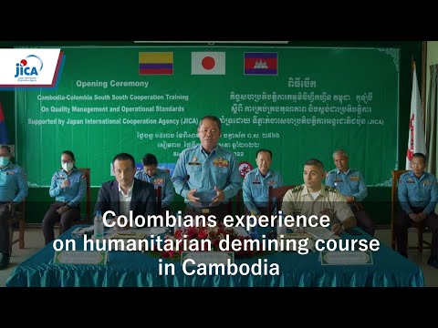 Experiência de colombianos em curso de desminagem humanitária no Camboja