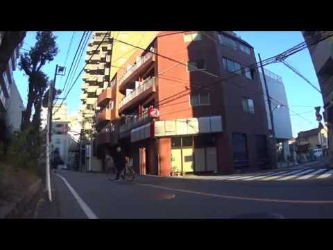 東京都 杉並区初の自転車ナビライン（荻窪駅南側）往復