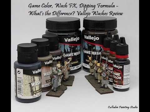 Game Color, Wash FX, Dipping Formula - What's the Difference? Vallejo Washes Review