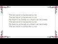 Gene Vincent - The Last Word in Lonesome Is Me Lyrics