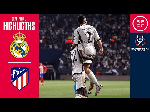 Resumen Supercopa de España | Real Madrid 5-3 Atlético de Madrid | Semifinal | 🔴 RFEF