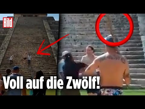 Nach Tempel-Schändung: Selfi-Tourist kriegt sofort Strafe vor Maya-Pyramide | Mexiko