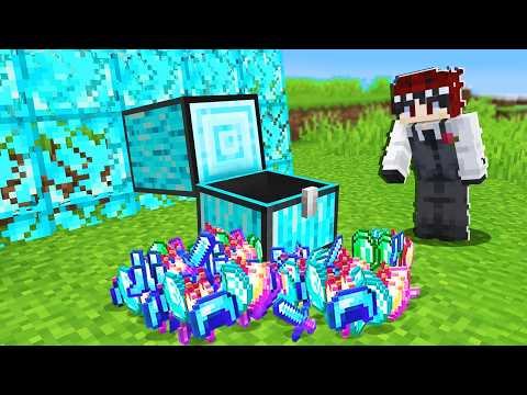 ماينكرافت لكن الأشجار صناديق سرية !🔥😱