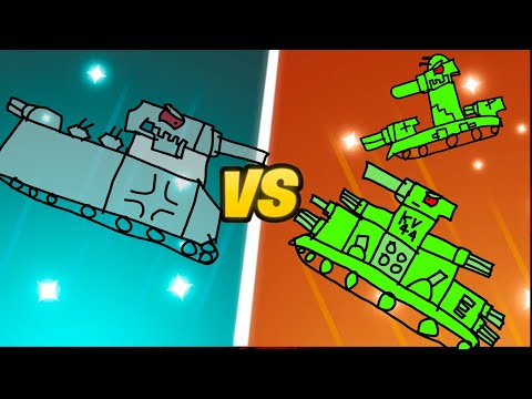 Ratte vs Kv-6 | Kv-44's Grand entry | Cartoons about tanks |