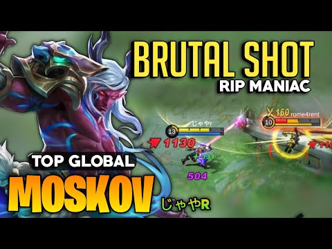 RIP MANIAC! MOSKOV Goldlane Gameplay [ Top Global Moskov Best Build ] By じゃやr - Mobile Legends