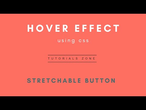 Hover Effect Using Css Stretchable Button Html Css