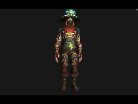 Monk Tier 15 Armor - Tier 15 set (red version)