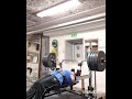 180kg bench press with close grip 1 reps for 3 sets,legs up,bodyweight 90kg