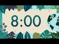8 Minute Cute Earth Day Classroom Timer (No Music, Piano Alarm at End)