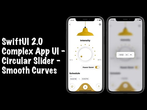 SwiftUI 2.0 Complex App UI - Circular Slider - Smooth Curves - SwiftUI Tutorials